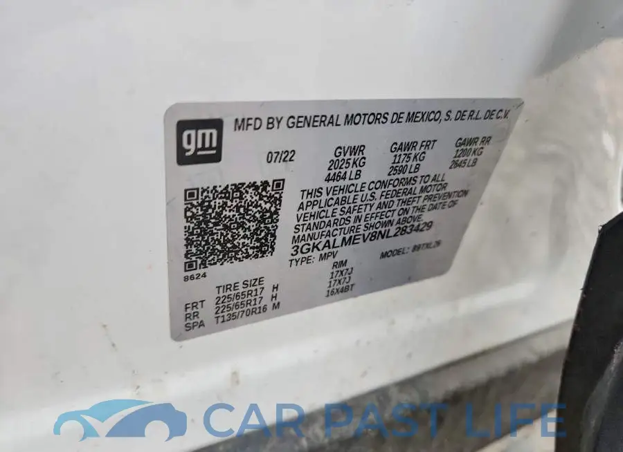 3GKALMEV8NL283429# 13