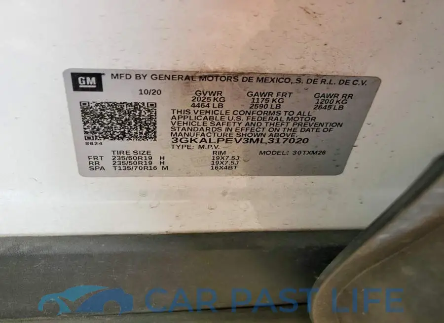 3GKALPEV3ML317020# 13
