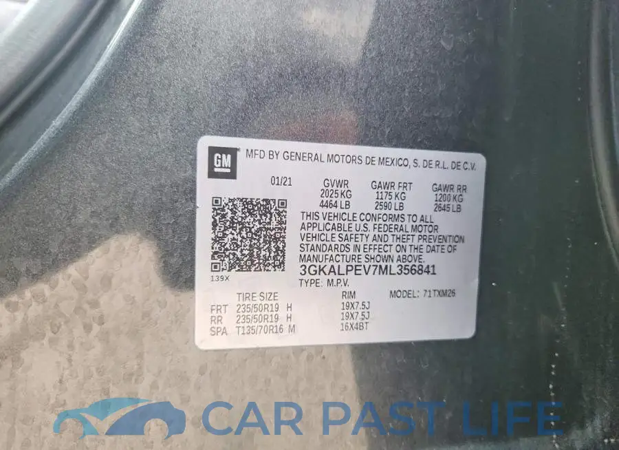 3GKALPEV7ML356841# 12