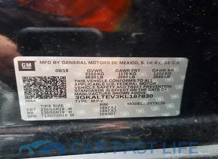3GKALTEV3KL187830# 13