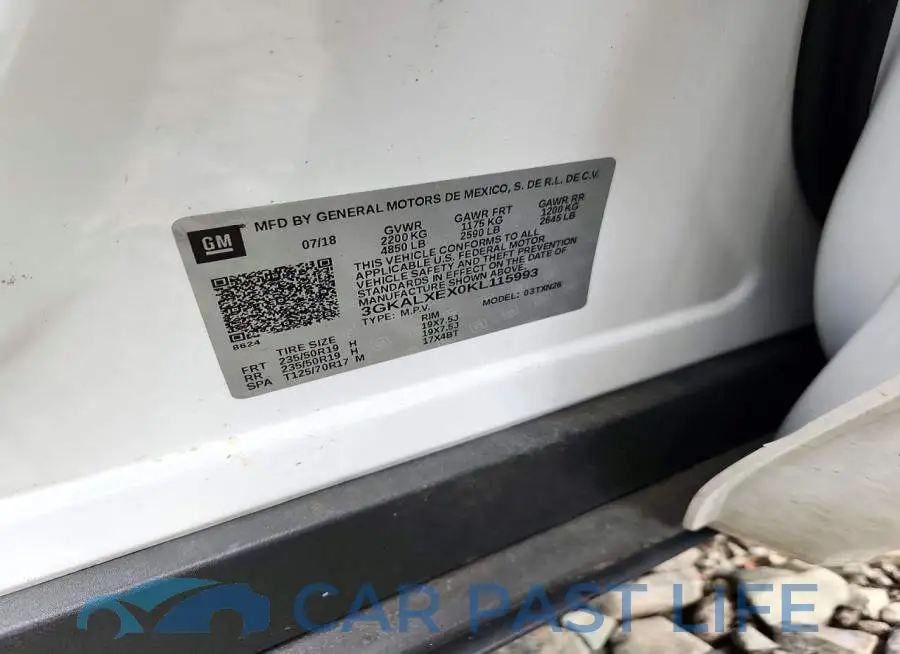 3GKALXEX0KL115993# 13