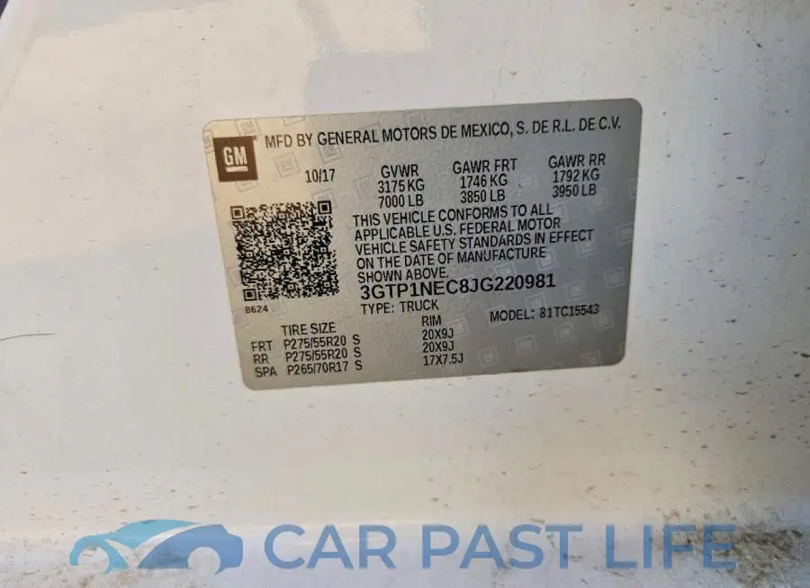 3GTP1NEC8JG220981# 12