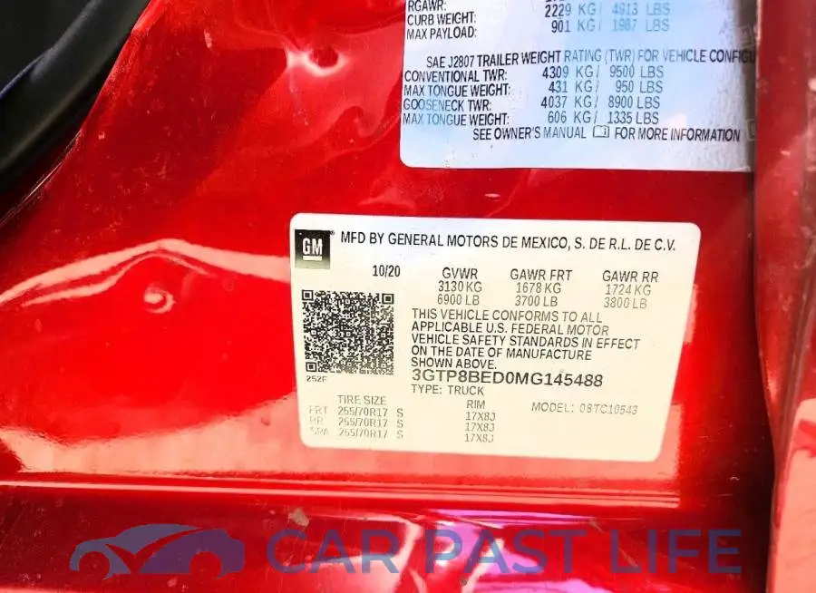 3GTP8BED0MG145488# 12