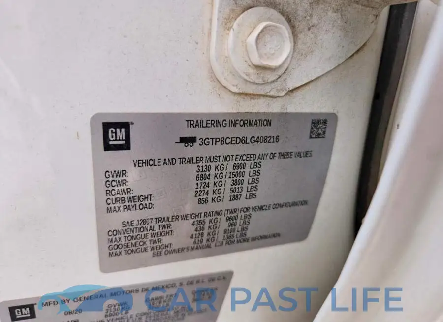 3GTP8CED6LG408216# 13