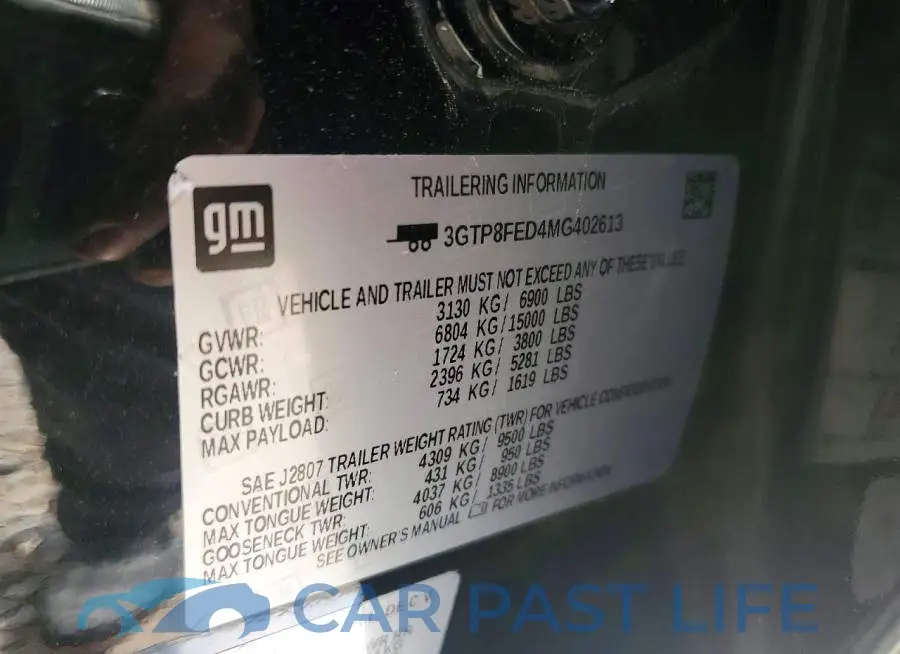 3GTP8FED4MG402613# 13