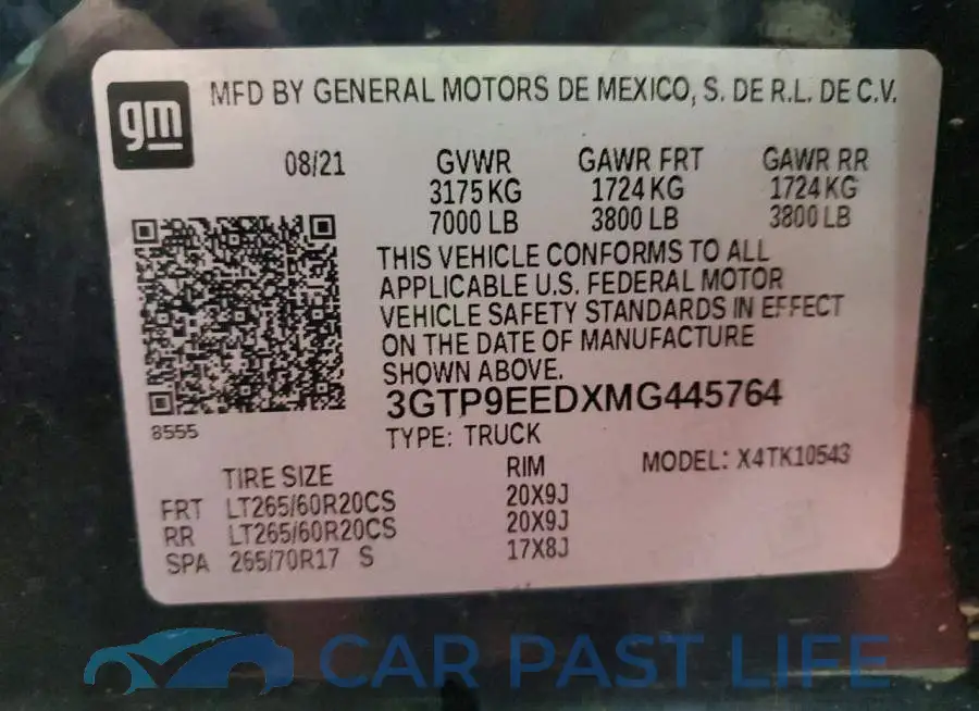 3GTP9EEDXMG445764# 12
