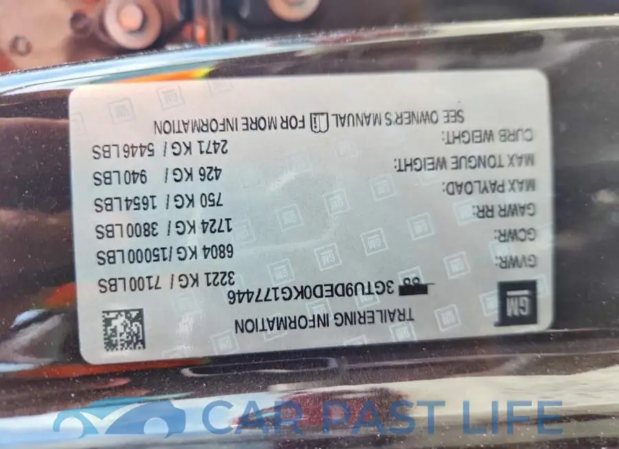 3GTU9DED0KG177446# 12