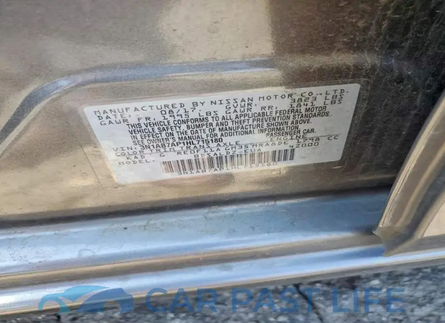 3N1AB7AP1HL715180# 12