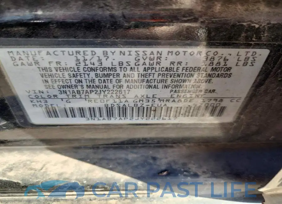3N1AB7AP2JY222617# 12