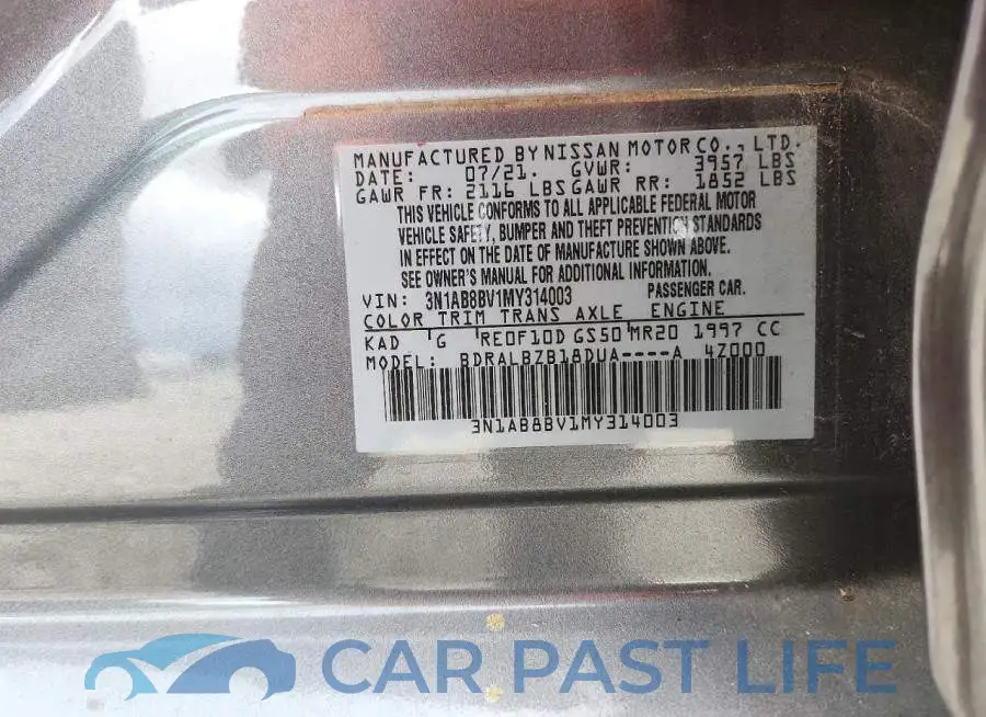 3N1AB8BV1MY314003# 12