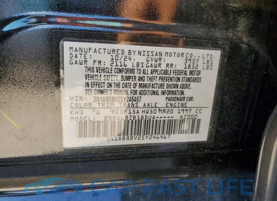3N1AB8BV2SY246467# 12