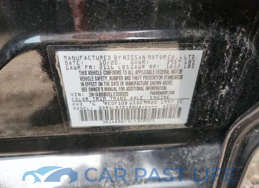3N1AB8BV5LY308025# 12