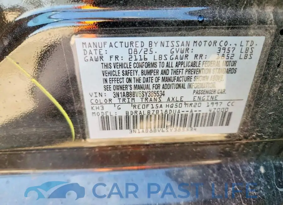 3N1AB8BV6SY385534# 12