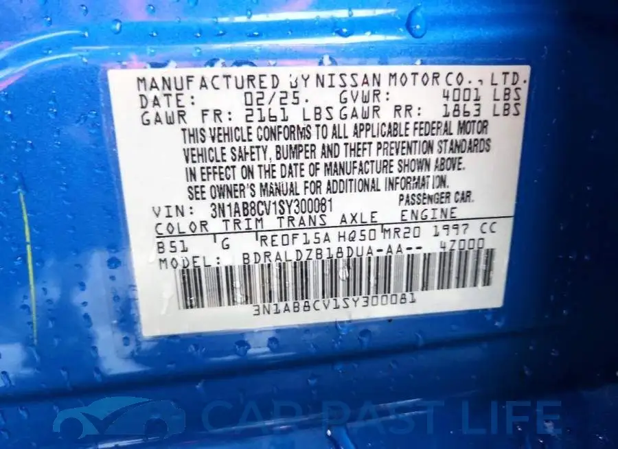 3N1AB8CV1SY300081# 12