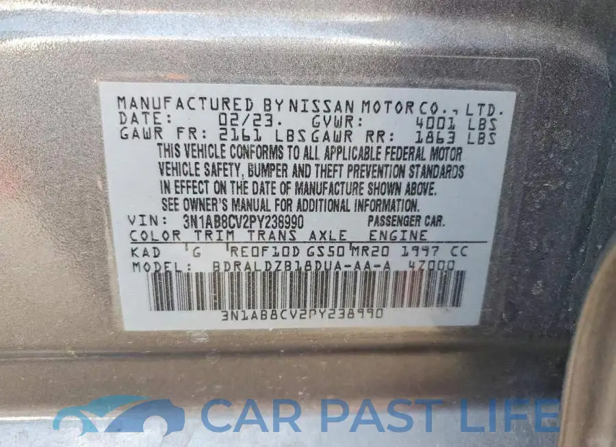 3N1AB8CV2PY238990# 12