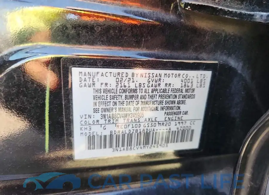 3N1AB8CV4MY245905# 12