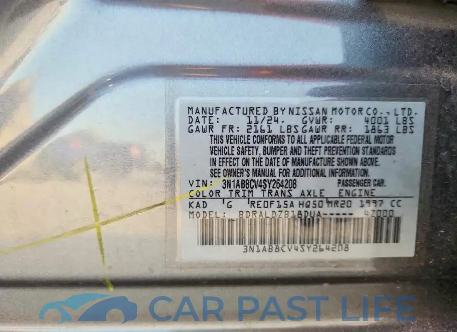 3N1AB8CV4SY264208# 13