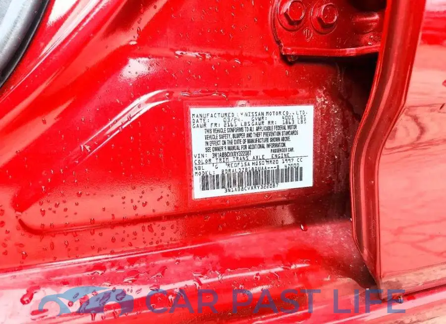 3N1AB8CVXRY322087# 12