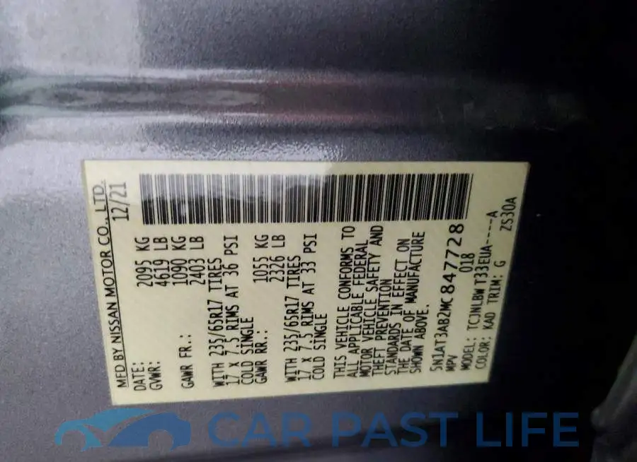 5N1AT3AB2MC847728# 14