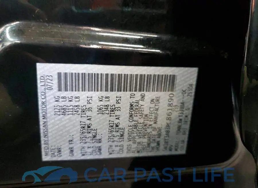 5N1BT3AB3PC861890# 12