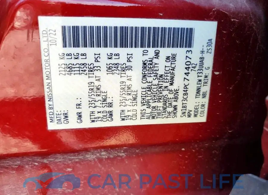 5N1BT3CB4PC744073# 13