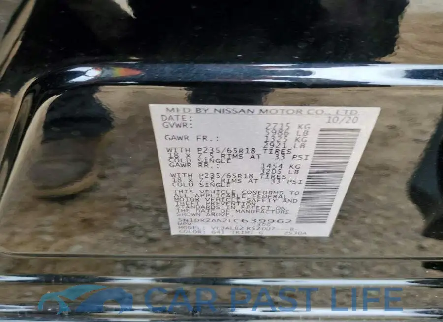 5N1DR2AN2LC639962# 12