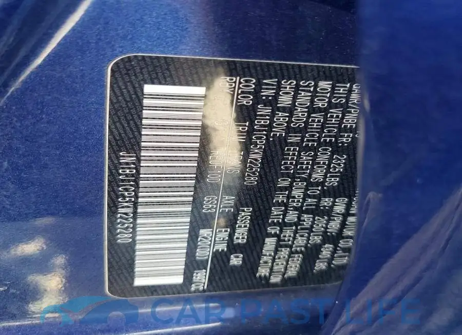 JN1BJ1CP5KW225280# 13