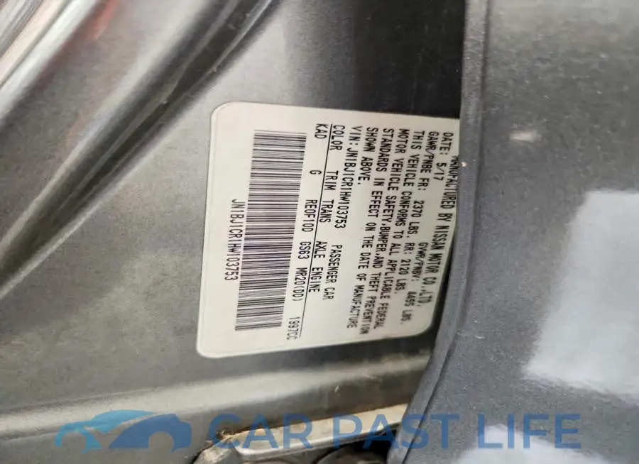 JN1BJ1CR1HW103753# 12