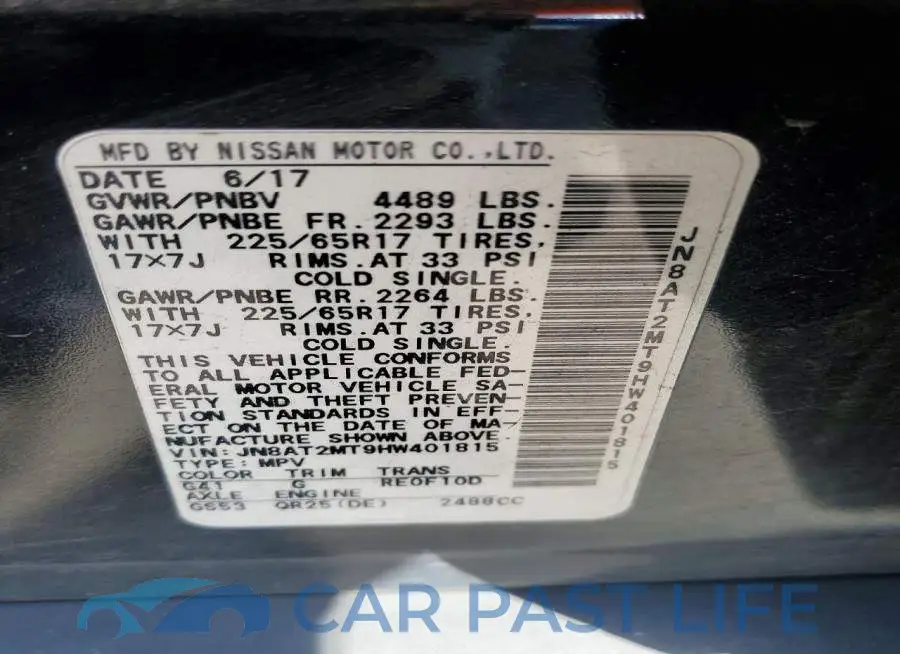 JN8AT2MT9HW401815# 14