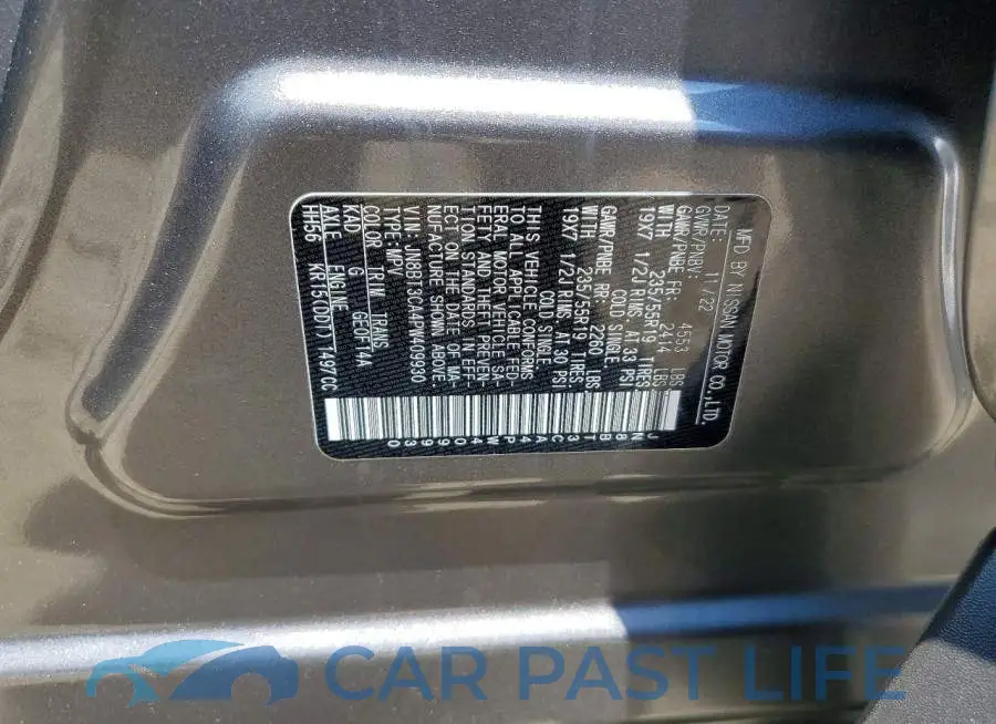 JN8BT3CA4PW409930# 13
