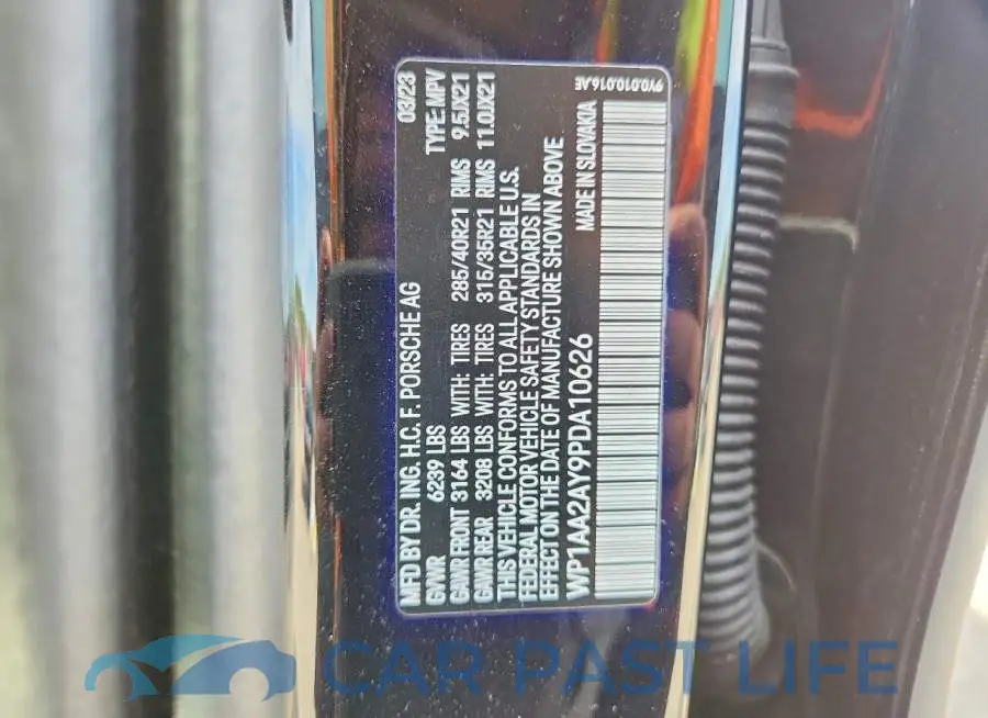 WP1AA2AY9PDA10626# 12