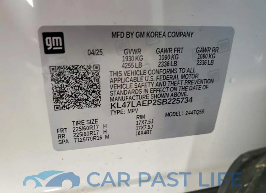 KL47LAEP2SB225734# 14