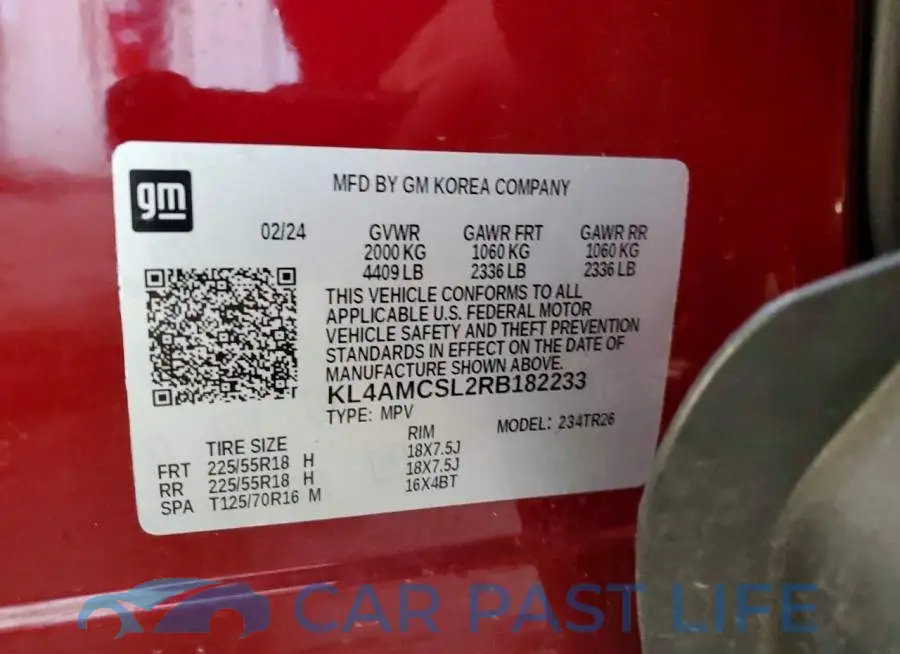 KL4AMCSL2RB182233# 13
