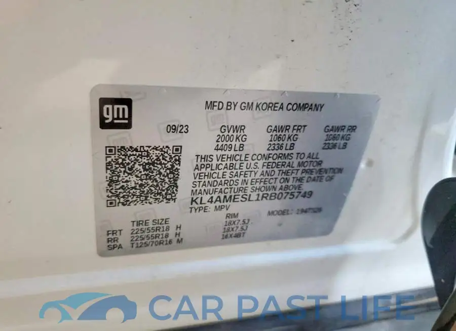 KL4AMESL1RB075749# 13