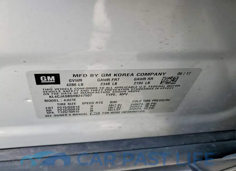 KL4CJASB5HB247507# 12
