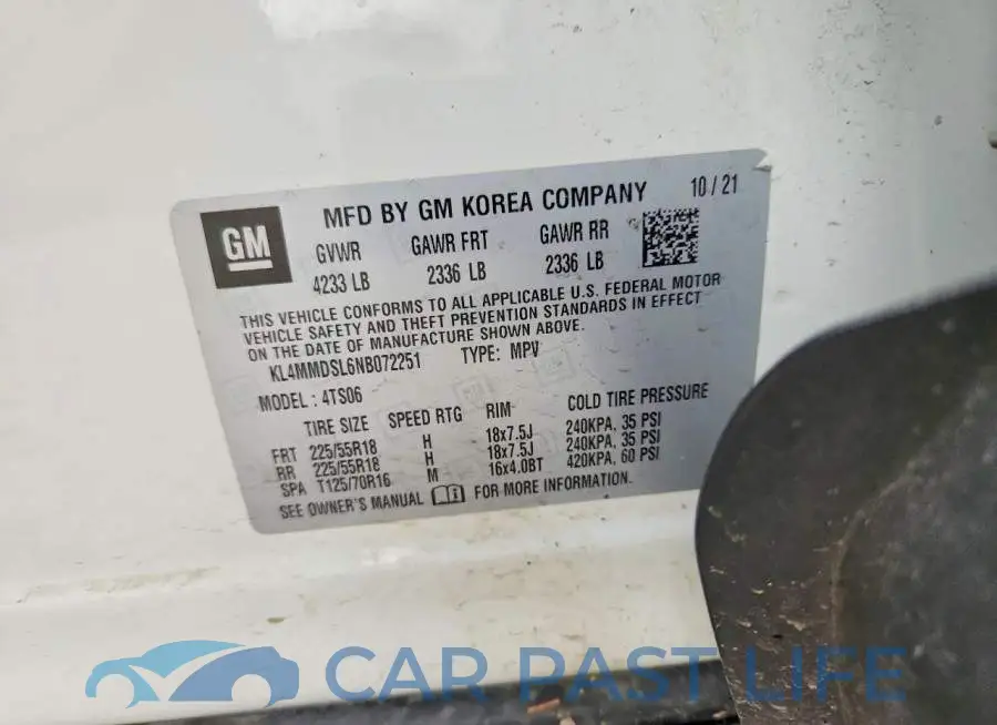 KL4MMDSL6NB072251# 12