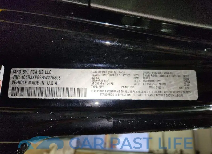 1C4RJXP69RW276808# 14