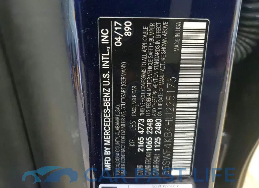 55SWF4KB4HU225175# 12