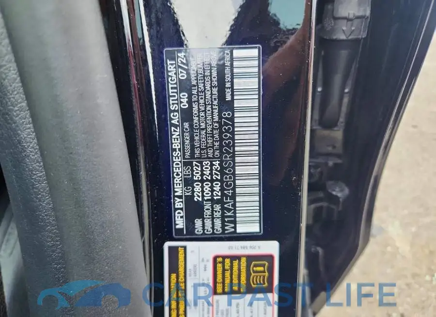 W1KAF4GB6SR239378# 12