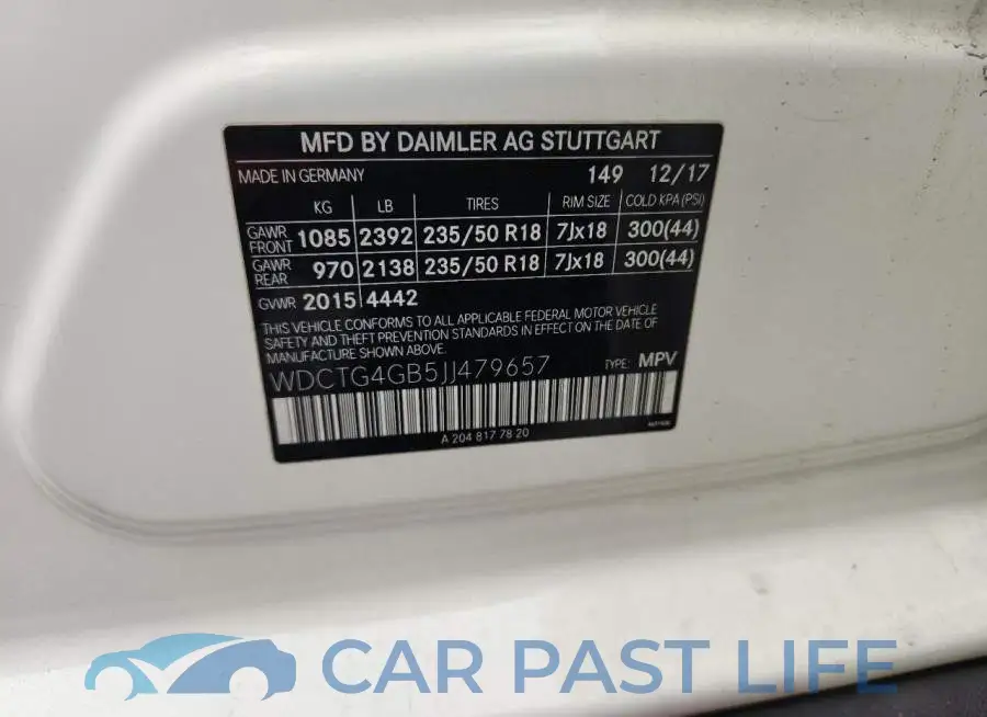 WDCTG4GB5JJ479657# 13
