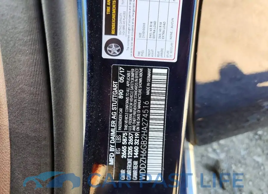WDDZH6GB2HA274516# 12