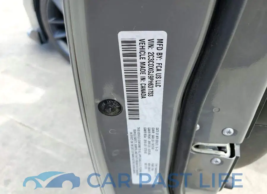 2C3CDXGJ9PH631753# 12