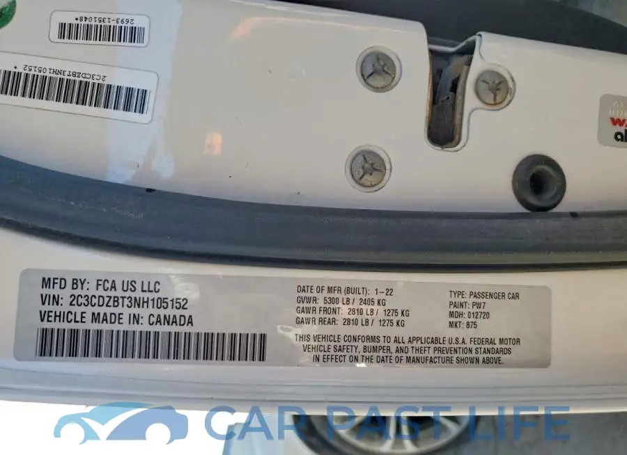 2C3CDZBT3NH105152# 12