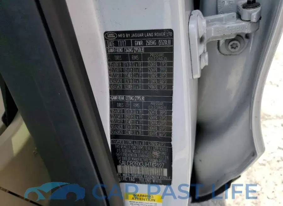 SALCR2RX3JH742127# 13