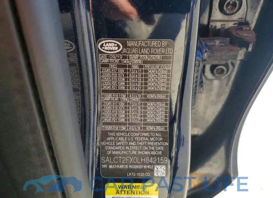 SALCT2FX0LH842159# 13