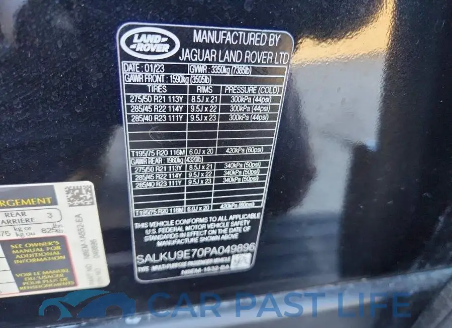 SALKU9E70PA049896# 13