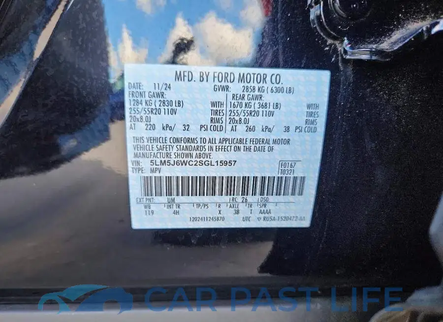 5LM5J6WC2SGL15957# 13