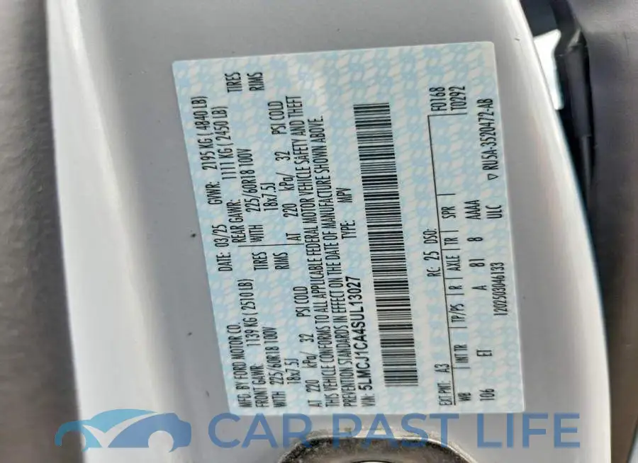 5LMCJ1CA4SUL13027# 13