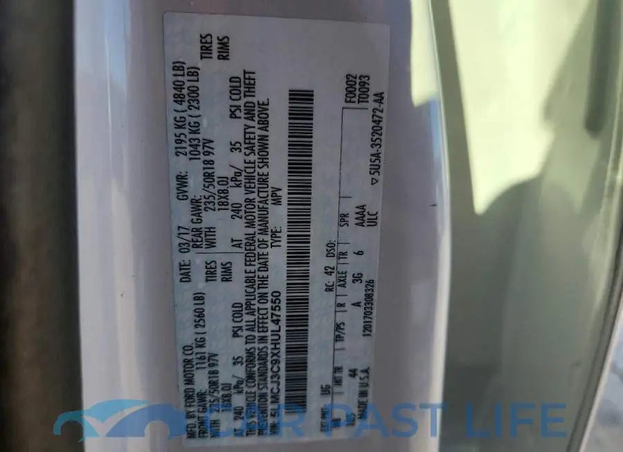 5LMCJ3C9XHUL47550# 13