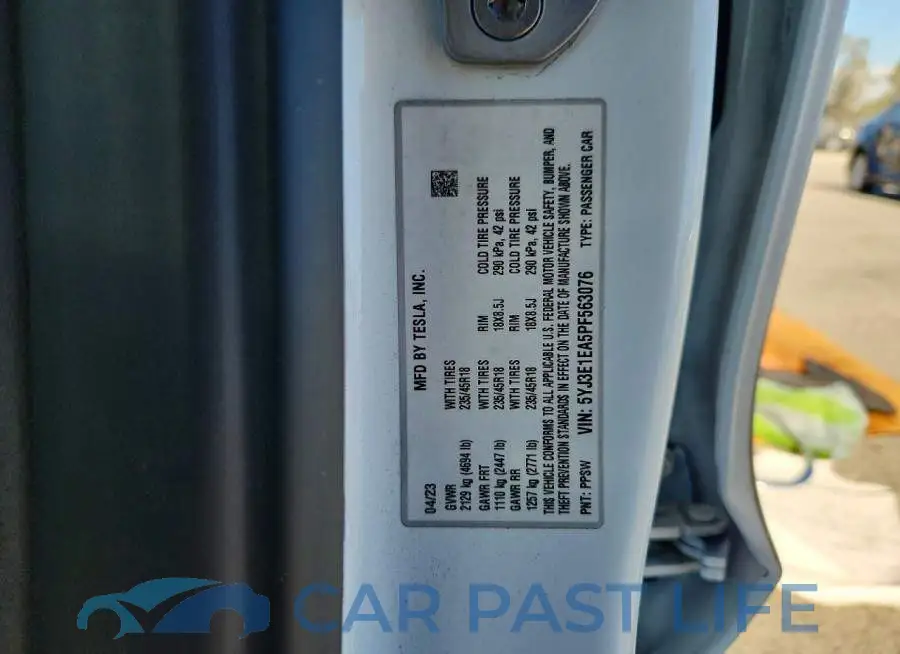 5YJ3E1EA5PF563076# 13